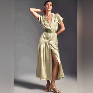 Elliat belted shirt dress